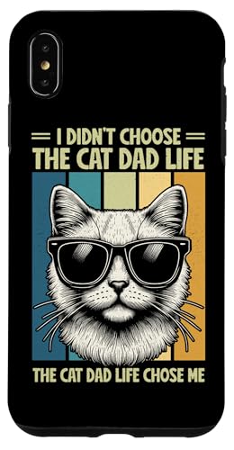 The Cat Dad Life Chose Me Cat Lover Vatertag Retro Hülle für iPhone XS Max The Cat Dad Life Chose Me Cat Lover Vatertag Retro Hülle für iPhone XS Max von Proud Cat Dad Loving Father Cat Owner Men Daddy