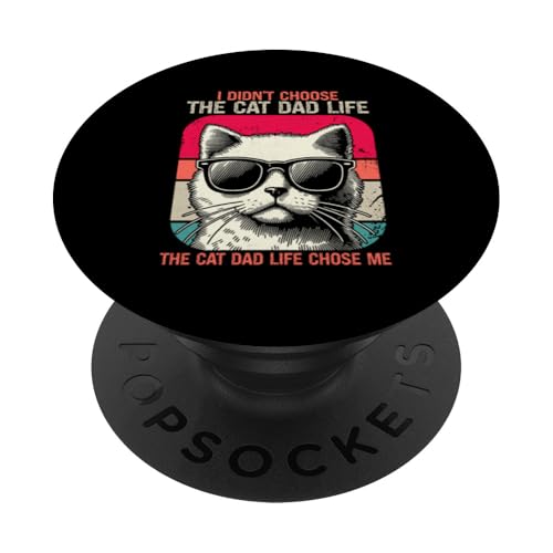 The Cat Dad Life hat mich zum Vatertag für Katzenliebhaber ausgewählt PopSockets Klebender PopGrip The Cat Dad Life hat mich zum Vatertag für Katzenliebhaber ausgewählt PopSockets Klebender PopGrip von Proud Cat Dad Loving Father Cat Owner Men Daddy