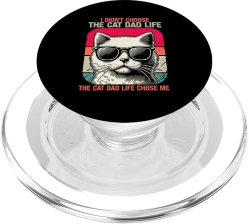 The Cat Dad Life hat mich zum Vatertag für Katzenliebhaber ausgewählt PopSockets PopGrip für MagSafe The Cat Dad Life hat mich zum Vatertag für Katzenliebhaber ausgewählt PopSockets PopGrip für MagSafe von Proud Cat Dad Loving Father Cat Owner Men Daddy