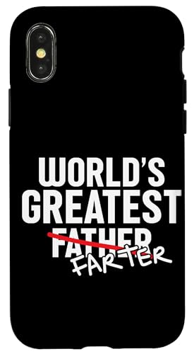 Der beste Farter der Welt, ich meine den Vatertag, Papa Hülle für iPhone X/XS Der beste Farter der Welt, ich meine den Vatertag, Papa Hülle für iPhone X/XS von Proud Daddy Loving Sarcastic Father Parent Dad Men
