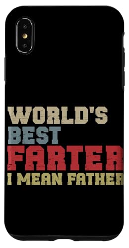 Der weltbeste Farter aller Zeiten, ich meine Vatertag, Retro Hülle für iPhone XS Max von Proud Daddy Loving Sarcastic Father Parent Dad Men