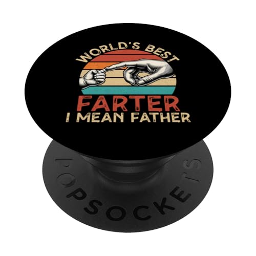 Der weltbeste Farter aller Zeiten, ich meine Vatertag, Retro PopSockets Klebender PopGrip Der weltbeste Farter aller Zeiten, ich meine Vatertag, Retro PopSockets Klebender PopGrip von Proud Daddy Loving Sarcastic Father Parent Dad Men