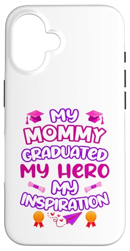 Graduated Mom – My Hero & Inspiration – Familien-Andenken-T-Shirt Hülle für iPhone 16 Graduated Mom – My Hero & Inspiration – Familien-Andenken-T-Shirt Hülle für iPhone 16 von Proud Family Graduation Gifts and Tees