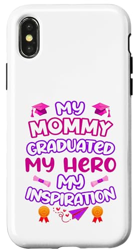 Graduated Mom – My Hero & Inspiration – Familien-Andenken-T-Shirt Hülle für iPhone X/XS von Proud Family Graduation Gifts and Tees