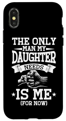Der einzige Mann, den meine Tochter braucht, ist ich Vatertag Lustig Hülle für iPhone X/XS Der einzige Mann, den meine Tochter braucht, ist ich Vatertag Lustig Hülle für iPhone X/XS von Proud Father Of Daughters Loving Daddy Men Dad