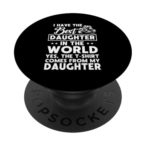 Ich habe die beste Tochter, Vatertag, Papa, Papa, Papa, Lustig PopSockets Klebender PopGrip von Proud Father Of Daughters Loving Daddy Men Dad