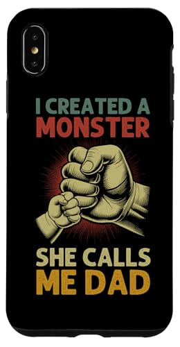 Ich habe ein Monster erschaffen, sie nennt mich Papa Vatertagseltern Hülle für iPhone XS Max Ich habe ein Monster erschaffen, sie nennt mich Papa Vatertagseltern Hülle für iPhone XS Max von Proud Father Of Daughters Loving Daddy Men Dad
