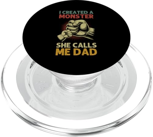 Ich habe ein Monster erschaffen, sie nennt mich Papa Vatertagseltern PopSockets PopGrip für MagSafe Ich habe ein Monster erschaffen, sie nennt mich Papa Vatertagseltern PopSockets PopGrip für MagSafe von Proud Father Of Daughters Loving Daddy Men Dad