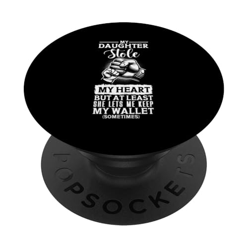 Papa Tochter Vatertag Papa Eltern Vaterschaft Papa PopSockets Klebender PopGrip von Proud Father Of Daughters Loving Daddy Men Dad