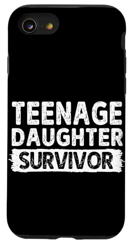Teenage Daughter Survivor Vatertag Papa Papa Papa Daddy Hülle für iPhone SE (2020) / 7 / 8 von Proud Father Of Daughters Loving Daddy Men Dad