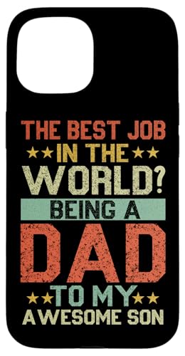 Der beste Job der Welt, Vater für meinen großartigen Sohn zu sein Hülle für iPhone 15 Der beste Job der Welt, Vater für meinen großartigen Sohn zu sein Hülle für iPhone 15 von Proud Father Of Sons Daddy Men Dad Father's Day