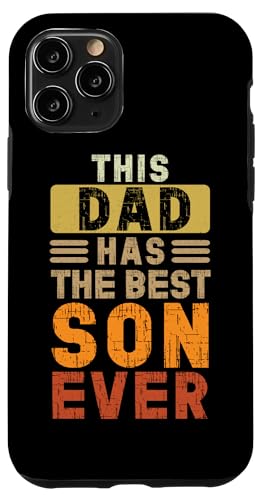 Dieser Vater hat den besten Sohn aller Zeiten Vatertag Retro Papa Daddy Hülle für iPhone 11 Pro Dieser Vater hat den besten Sohn aller Zeiten Vatertag Retro Papa Daddy Hülle für iPhone 11 Pro von Proud Father Of Sons Daddy Men Dad Father's Day