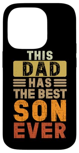 Dieser Vater hat den besten Sohn aller Zeiten Vatertag Retro Papa Daddy Hülle für iPhone 14 Pro Dieser Vater hat den besten Sohn aller Zeiten Vatertag Retro Papa Daddy Hülle für iPhone 14 Pro von Proud Father Of Sons Daddy Men Dad Father's Day