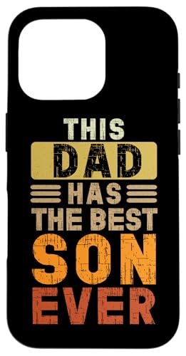 Dieser Vater hat den besten Sohn aller Zeiten Vatertag Retro Papa Daddy Hülle für iPhone 16 Pro Dieser Vater hat den besten Sohn aller Zeiten Vatertag Retro Papa Daddy Hülle für iPhone 16 Pro von Proud Father Of Sons Daddy Men Dad Father's Day