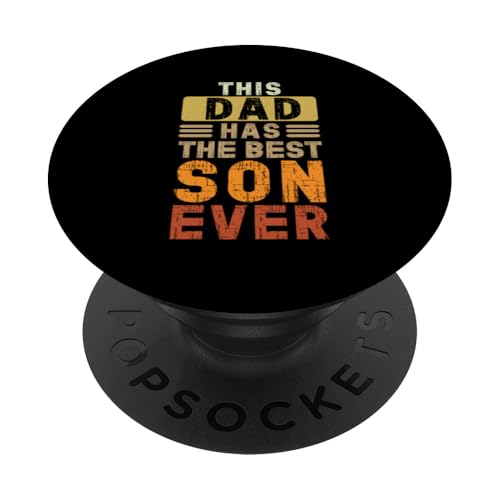 Dieser Vater hat den besten Sohn aller Zeiten Vatertag Retro Papa Daddy PopSockets Klebender PopGrip Dieser Vater hat den besten Sohn aller Zeiten Vatertag Retro Papa Daddy PopSockets Klebender PopGrip von Proud Father Of Sons Daddy Men Dad Father's Day