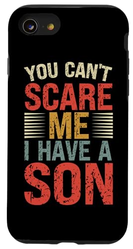 Du kannst mich nicht erschrecken, ich habe einen Sohn, lustiges Vatertags-Retro Hülle für iPhone SE (2020) / 7 / 8 von Proud Father Of Sons Daddy Men Dad Father's Day