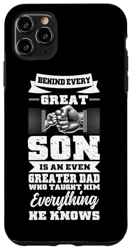 Hinter jedem großartigen Sohn steht ein noch größerer Vater, Eltern, Jungen Hülle für iPhone 11 Pro Max Hinter jedem großartigen Sohn steht ein noch größerer Vater, Eltern, Jungen Hülle für iPhone 11 Pro Max von Proud Father Of Sons Daddy Men Dad Father's Day