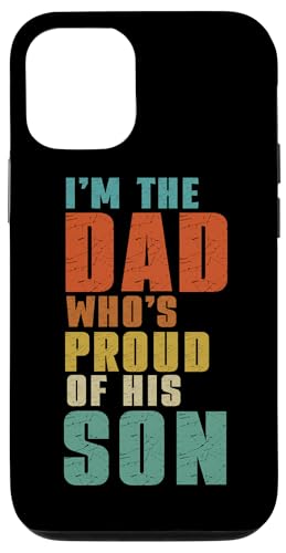 Ich bin der Vater, der stolz auf den Vatertag seines Sohnes ist, Retro Papa Hülle für iPhone 12/12 Pro Ich bin der Vater, der stolz auf den Vatertag seines Sohnes ist, Retro Papa Hülle für iPhone 12/12 Pro von Proud Father Of Sons Daddy Men Dad Father's Day