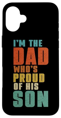 Ich bin der Vater, der stolz auf den Vatertag seines Sohnes ist, Retro Papa Hülle für iPhone 16 Plus Ich bin der Vater, der stolz auf den Vatertag seines Sohnes ist, Retro Papa Hülle für iPhone 16 Plus von Proud Father Of Sons Daddy Men Dad Father's Day