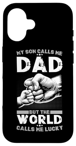 Mein Sohn nennt mich Papa, aber die Welt nennt mich Lucky Papa Hülle für iPhone 16 Mein Sohn nennt mich Papa, aber die Welt nennt mich Lucky Papa Hülle für iPhone 16 von Proud Father Of Sons Daddy Men Dad Father's Day