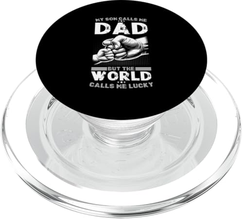 Mein Sohn nennt mich Papa, aber die Welt nennt mich Lucky Papa PopSockets PopGrip für MagSafe Mein Sohn nennt mich Papa, aber die Welt nennt mich Lucky Papa PopSockets PopGrip für MagSafe von Proud Father Of Sons Daddy Men Dad Father's Day
