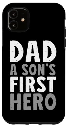 Papa, der erste Held eines Sohnes, Vatertag, Lustiger Papa, Elternteil, Papa Hülle für iPhone 11 Papa, der erste Held eines Sohnes, Vatertag, Lustiger Papa, Elternteil, Papa Hülle für iPhone 11 von Proud Father Of Sons Daddy Men Dad Father's Day