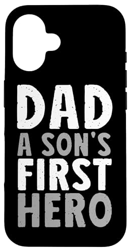 Papa, der erste Held eines Sohnes, Vatertag, Lustiger Papa, Elternteil, Papa Hülle für iPhone 16 Papa, der erste Held eines Sohnes, Vatertag, Lustiger Papa, Elternteil, Papa Hülle für iPhone 16 von Proud Father Of Sons Daddy Men Dad Father's Day