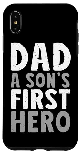 Papa, der erste Held eines Sohnes, Vatertag, Lustiger Papa, Elternteil, Papa Hülle für iPhone XS Max Papa, der erste Held eines Sohnes, Vatertag, Lustiger Papa, Elternteil, Papa Hülle für iPhone XS Max von Proud Father Of Sons Daddy Men Dad Father's Day