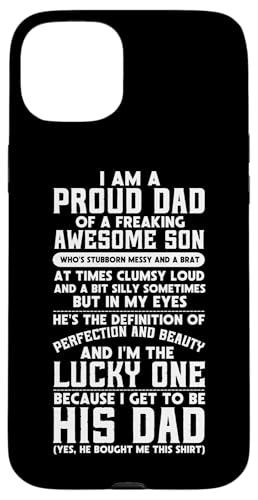 Vater, Sohn, Vaterschaft, Vater der Jungen, Elterntag Hülle für iPhone 15 Plus Vater, Sohn, Vaterschaft, Vater der Jungen, Elterntag Hülle für iPhone 15 Plus von Proud Father Of Sons Daddy Men Dad Father's Day