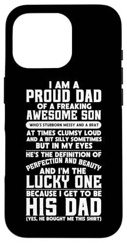 Vater, Sohn, Vaterschaft, Vater der Jungen, Elterntag Hülle für iPhone 16 Pro Vater, Sohn, Vaterschaft, Vater der Jungen, Elterntag Hülle für iPhone 16 Pro von Proud Father Of Sons Daddy Men Dad Father's Day