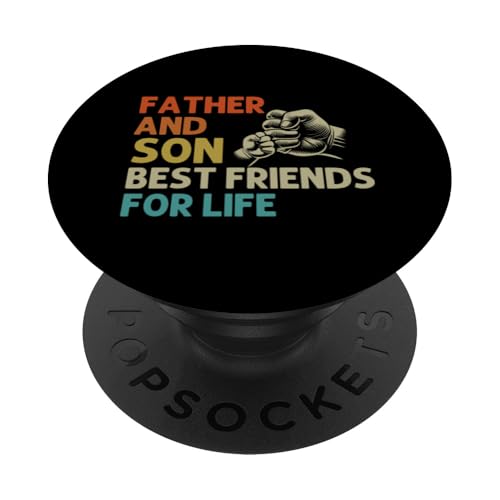 Vater und Sohn Best Friends For Life Retro Vatertag PopSockets Klebender PopGrip Vater und Sohn Best Friends For Life Retro Vatertag PopSockets Klebender PopGrip von Proud Father Of Sons Daddy Men Dad Father's Day
