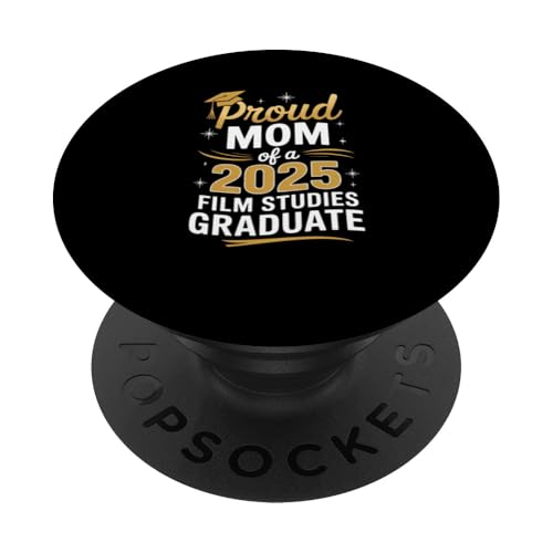 Stolze Mutter einer Absolventin der Filmwissenschaft 2025 PopSockets Klebender PopGrip Stolze Mutter einer Absolventin der Filmwissenschaft 2025 PopSockets Klebender PopGrip von Proud Mom of a 2025 University College Graduate