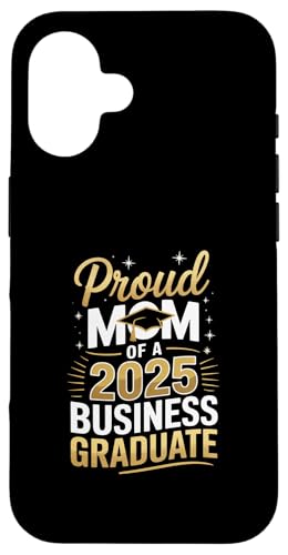 Stolze Mutter eines 2025 Business Graduate Hülle für iPhone 16 Stolze Mutter eines 2025 Business Graduate Hülle für iPhone 16 von Proud Mom of a 2025 University College Graduate