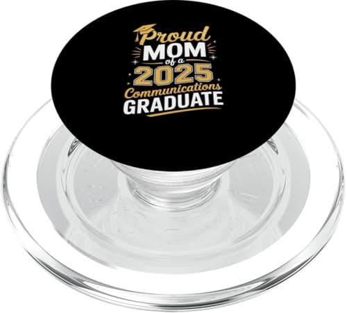 Stolze Mutter eines 2025 Kommunikations-Absolventen PopSockets PopGrip für MagSafe Stolze Mutter eines 2025 Kommunikations-Absolventen PopSockets PopGrip für MagSafe von Proud Mom of a 2025 University College Graduate