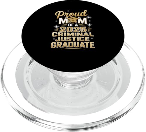 Stolze Mutter eines Absolventen der Kriminalgerechtigkeit 2025 PopSockets PopGrip für MagSafe Stolze Mutter eines Absolventen der Kriminalgerechtigkeit 2025 PopSockets PopGrip für MagSafe von Proud Mom of a 2025 University College Graduate