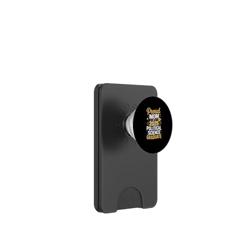 Stolze Mutter eines Absolventen der Politikwissenschaft 2025 PopSockets PopWallet für MagSafe von Proud Mom of a 2025 University College Graduate