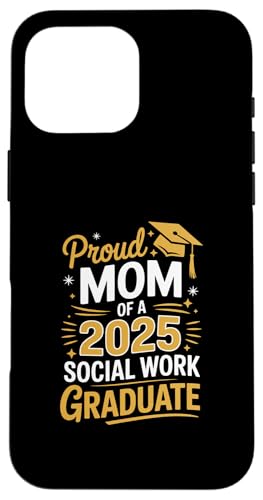 Stolze Mutter eines Absolventen der Sozialarbeit 2025 Hülle für iPhone 16 Pro Max Stolze Mutter eines Absolventen der Sozialarbeit 2025 Hülle für iPhone 16 Pro Max von Proud Mom of a 2025 University College Graduate