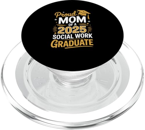 Stolze Mutter eines Absolventen der Sozialarbeit 2025 PopSockets PopGrip für MagSafe Stolze Mutter eines Absolventen der Sozialarbeit 2025 PopSockets PopGrip für MagSafe von Proud Mom of a 2025 University College Graduate