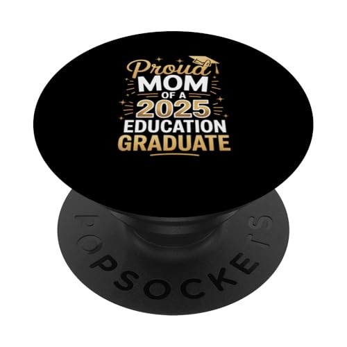 Stolze Mutter eines Bildungsabsolventen 2025 PopSockets Klebender PopGrip Stolze Mutter eines Bildungsabsolventen 2025 PopSockets Klebender PopGrip von Proud Mom of a 2025 University College Graduate