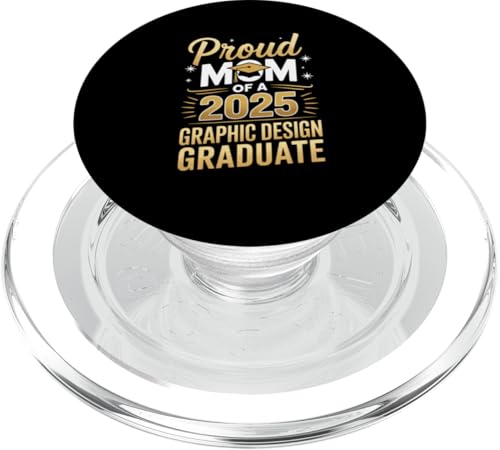 Stolze Mutter eines Grafikdesign-Absolventen 2025 PopSockets PopGrip für MagSafe Stolze Mutter eines Grafikdesign-Absolventen 2025 PopSockets PopGrip für MagSafe von Proud Mom of a 2025 University College Graduate