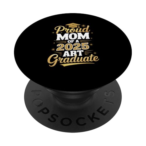 Stolze Mutter eines Kunstabsolventen 2025 PopSockets Klebender PopGrip Stolze Mutter eines Kunstabsolventen 2025 PopSockets Klebender PopGrip von Proud Mom of a 2025 University College Graduate