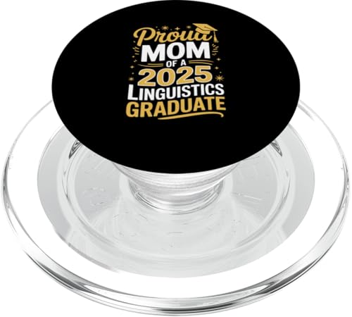 Stolze Mutter eines Linguistik-Absolventen 2025 PopSockets PopGrip für MagSafe von Proud Mom of a 2025 University College Graduate