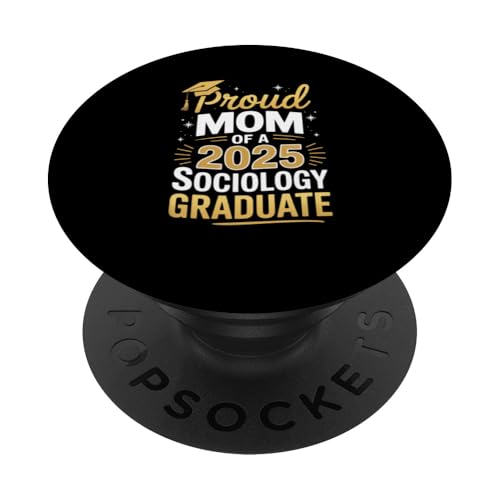 Stolze Mutter eines Soziologie-Absolventen 2025 PopSockets Klebender PopGrip Stolze Mutter eines Soziologie-Absolventen 2025 PopSockets Klebender PopGrip von Proud Mom of a 2025 University College Graduate