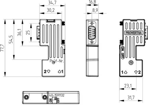 Provertha 40-1592132 Sensor-/Aktor-Steckverbinder, unkonfektioniert 1St. von Provertha