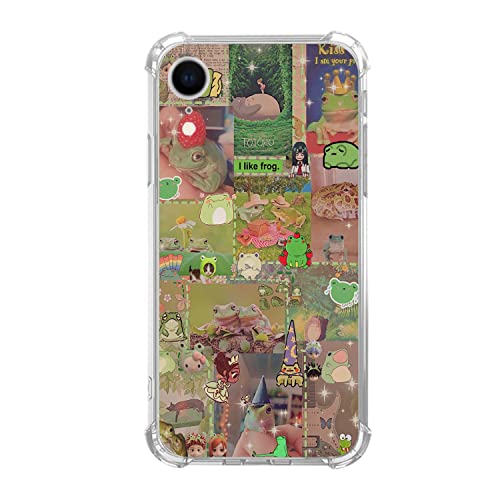 Provilimony Frosch Ästhetische Schutzhülle kompatibel mit iPhone XR, Frosch Collage Handyhülle für Mann Frauen Teenager, einzigartige weiche TPU-Stoßstange Provilimony Frosch Ästhetische Schutzhülle kompatibel mit iPhone XR, Frosch Collage Handyhülle für Mann Frauen Teenager, einzigartige weiche TPU-Stoßstange von Provilimony