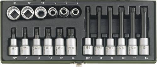 Proxxon Industrial Steckschlüssel-Bit-Einsatz-Set 1/2  (12.5 mm) 18teilig 23 296 von Proxxon Industrial