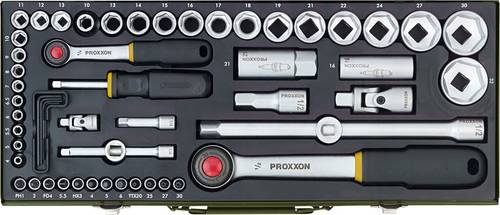 Proxxon Industrial Steckschlüsselsatz metrisch 1/4  (6.3 mm), 1/2  (12.5 mm) 56teilig 23040 von Proxxon Industrial