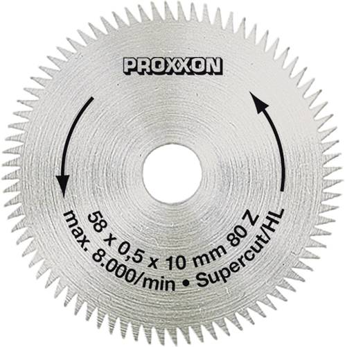 Proxxon Micromot 28 014 Kreissägeblatt 58 x 10 x 0.5mm Zähneanzahl: 80 1St. von Proxxon Micromot