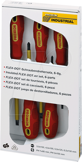 PROXXON 22630 - VDE Schraubendrehersatz Schlitz + PHILLIPS, 6-teilig von Proxxon