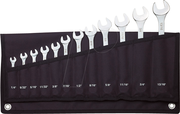 PROXXON 23816 - Maul-Ringratschenschlüsselsatz, zöllig, 12-teilig, SlimLine von Proxxon